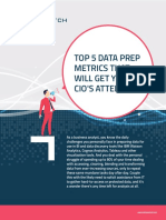 Top 5 Data Prep Metrics That Will Get Your Cio's Attention