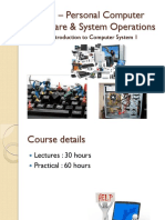 IT1001 - Personal Computer Hardware & System Operations