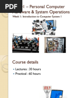 IT1001 - Personal Computer Hardware & System Operations