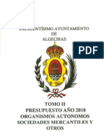 Presupuestos Generales 2010 TOMO II