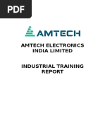 Internship Report - Amtech