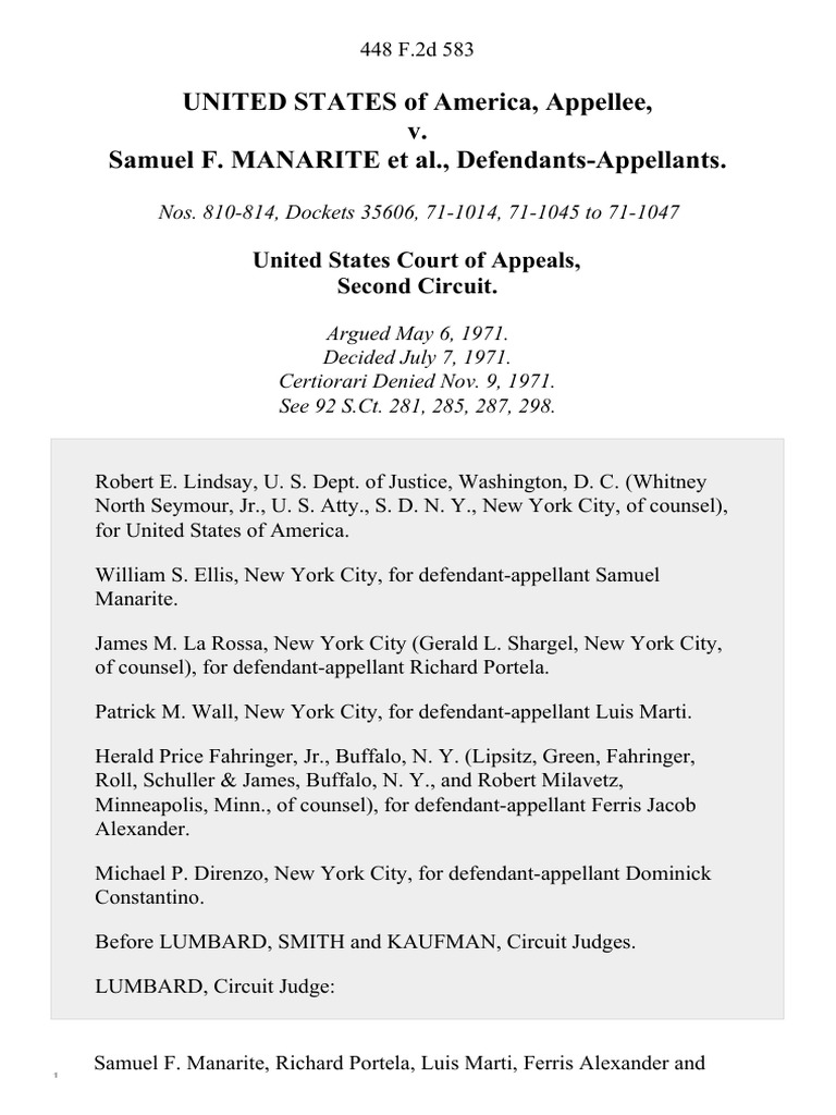 Manarite Conspiracy Conviction Appeal | PDF | Evidence (Law) | Supreme ...