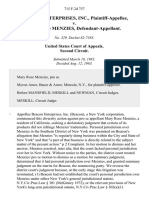 Beacon Enterprises, Inc. v. Mary Rose Menzies, 715 F.2d 757, 2d Cir. (1983)