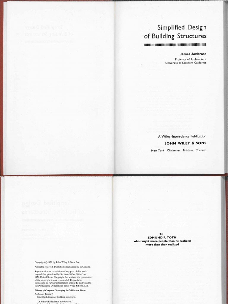 Simplified Design of Building Structures PDF | PDF | Design ...
