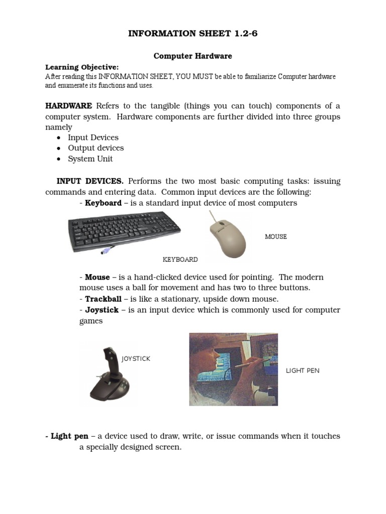 1 2 6 Computer Hardware Pdf Disk Storage Computer Data Storage
