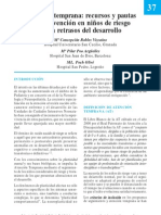 Recursos y Pautas de Intervención en Niños de Riesgo o Con Retrasos Del Desarrollo