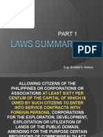 Laws Summary Part 1