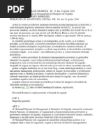 Oug 21 2004 Sistemul National De Management Al Situatiilor De Urgenta