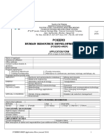 Pcieerd Human Resource Development Program: Application Form