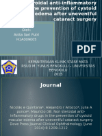 NSAID drugs in the prevention of cystoid macular edema 