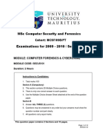 MSC Computer Security and Forensics