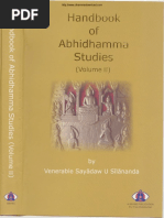 HandBook of Abhidhamma Studies Vol 2 - Ven Dr. Silananda
