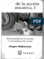 Accion Social, Actividad Teleologica y Comunicacion - Jurgen Habermas