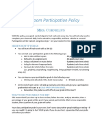Classroom Participation Policy