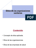 Etica Organizaciones Sanitarias 