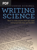 Download Joshua Schimel-Writing Science  How to Write Papers That Get Cited and Proposals That Get Funded  by komuncu SN320452744 doc pdf