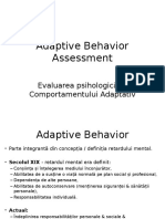 Adaptive Behavior Assessment