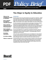 Ten Steps to Equity