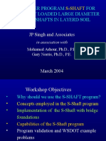 Computer Program FOR Laterally Loaded Large Diameter Short Shafts in Layerd Soil