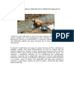Estudio Revela Escasez y Reducción de La Calidad Del Agua Por La Actividad Minera