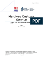 Maldives Customs Service: (Type The Document Subtitle)