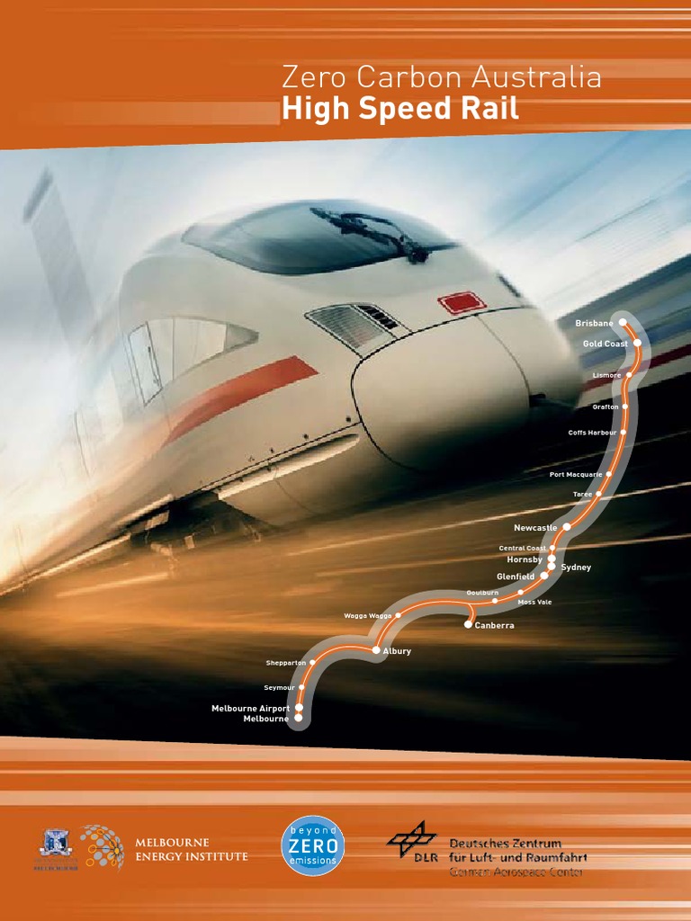 High Speed Rail: Zero Carbon Australia | PDF | High Speed Rail | Rail ...
