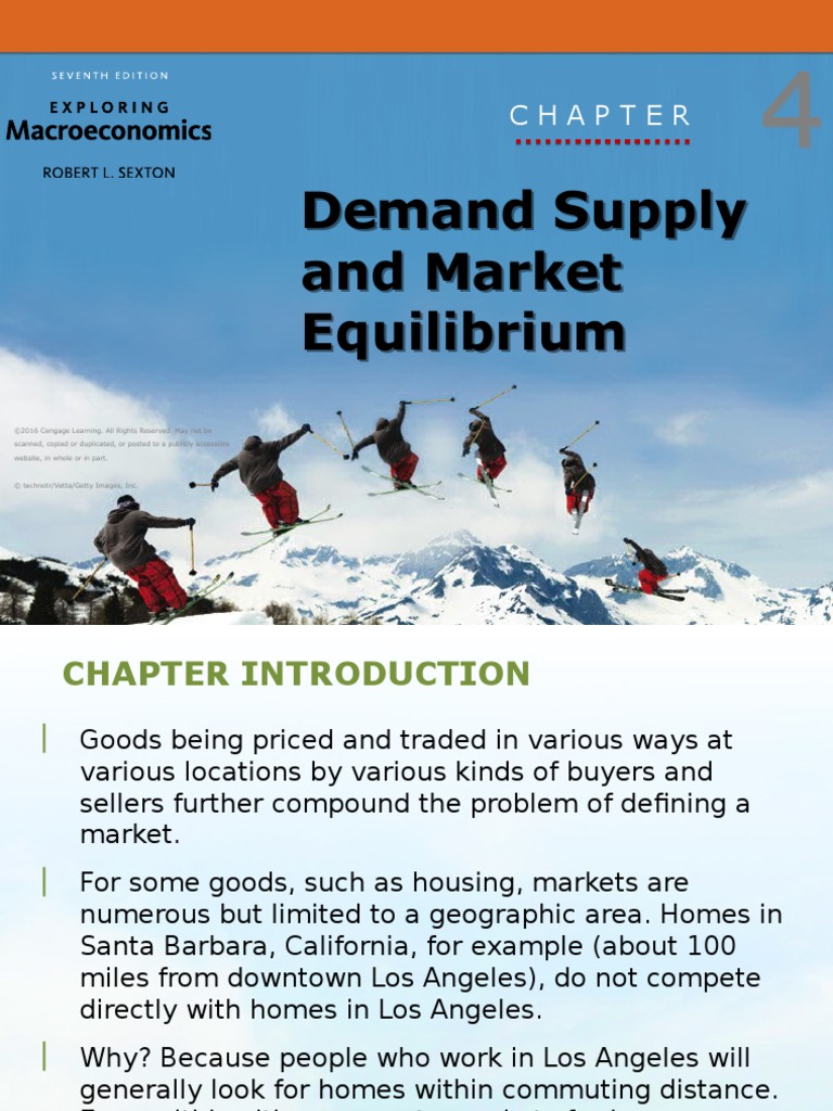 Sexton7e Chapter 04 Macroeconomics | PDF | Supply (Economics) | Demand ...