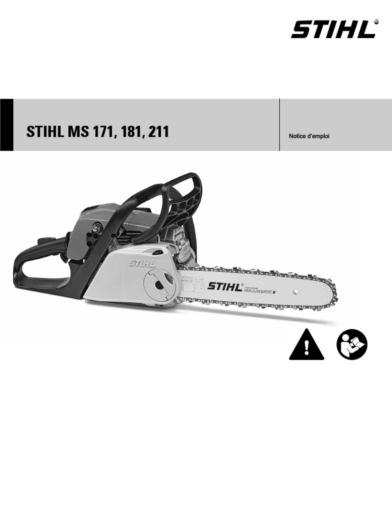 Outillage com Schemas plans Notice tronconneuse roster pdf Tronçonneuse Stihl ms181 | PDF | Bois | Arbres