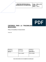 Criterios trazabilidad mediciones