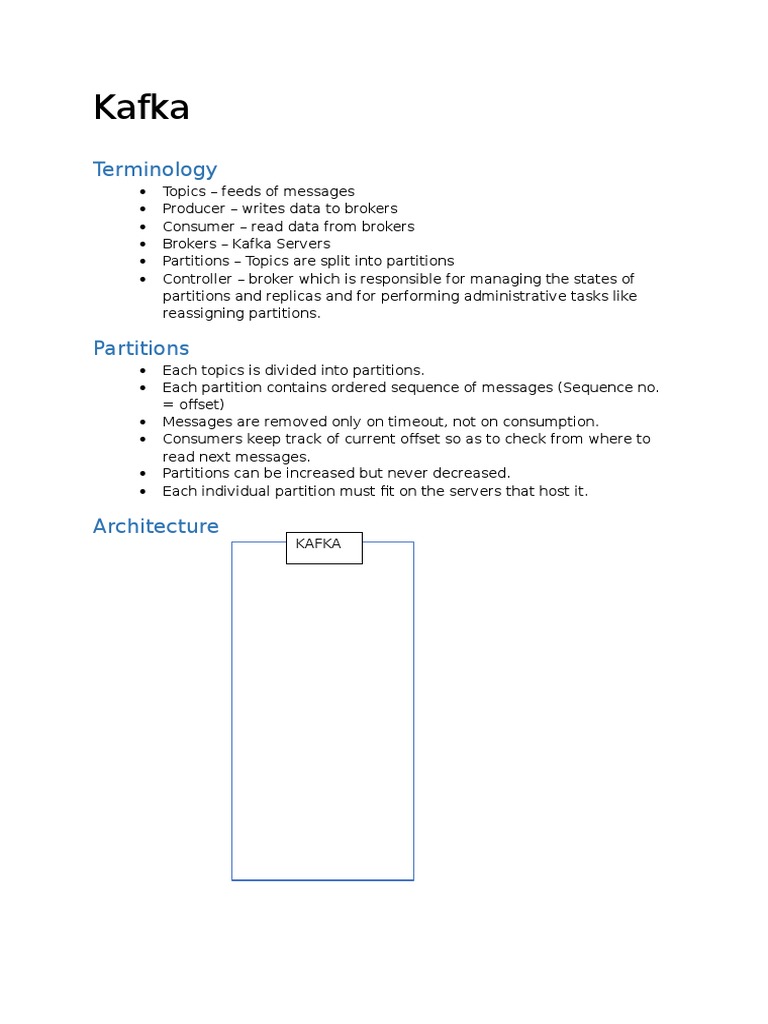 Kafka Architecture and Terminology Guide | PDF | Computer Data Storage ...
