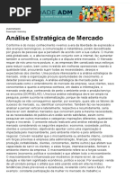 Análise Estratégica de Mercado - Produção Acadêmica - Administradores