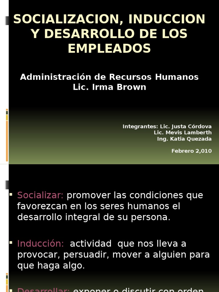 Expo de ADRH | PDF | Recursos humanos | Razonamiento inductivo