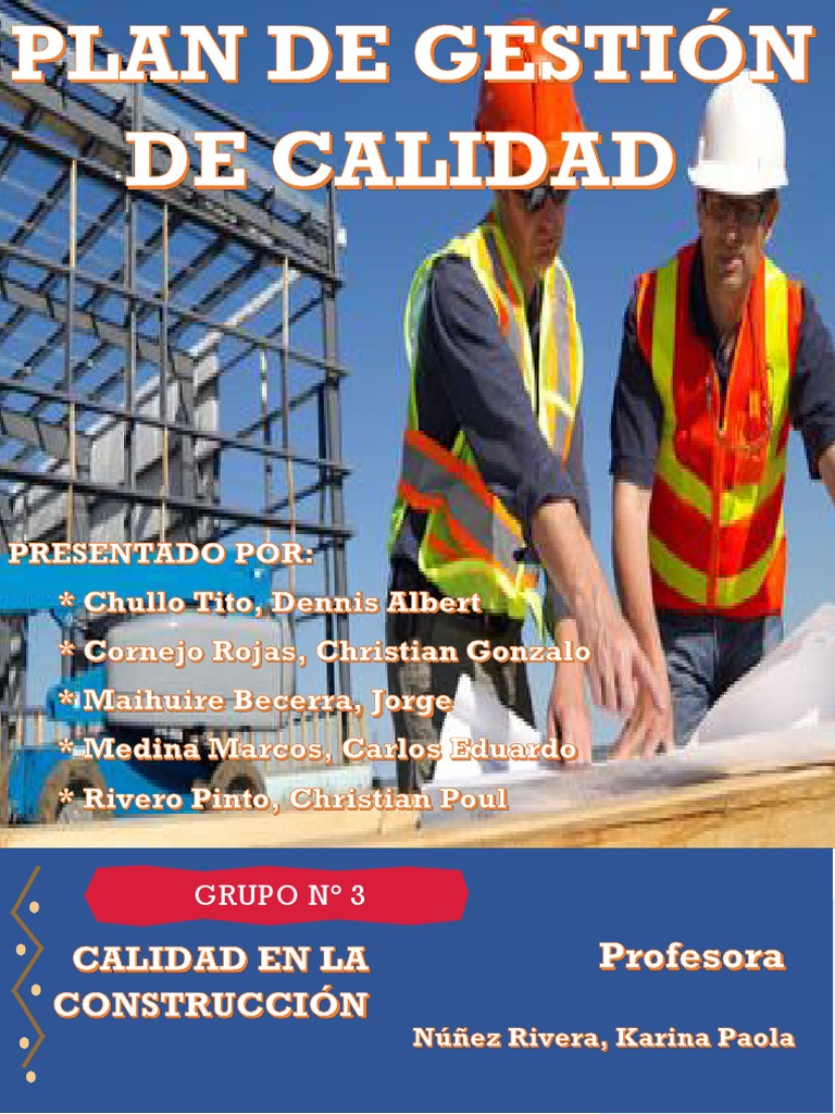 Plan de Control de Calidad en Construcción | PDF | Topografía | Calidad ...