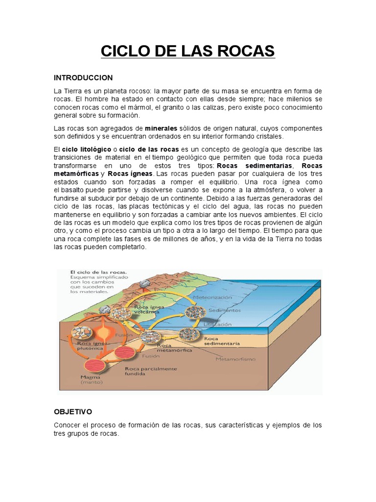 Ciclo de Las Rocas | PDF | Roca ígnea | Roca (geología)