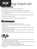 C.O.P.S. Editing Checklist | PDF | Word | Spelling