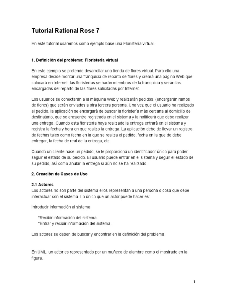 Tutorial Rational Rose 7 | PDF | Caso de uso | Herencia (Programación ...