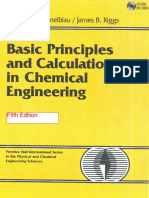 Basic Principles and Calculations in Chemical Engineering by Himmelblau 
