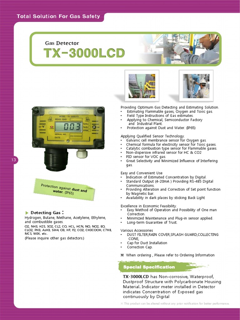 Advanced Gas Detection Solutions | PDF | Chemistry | Chemical Process ...