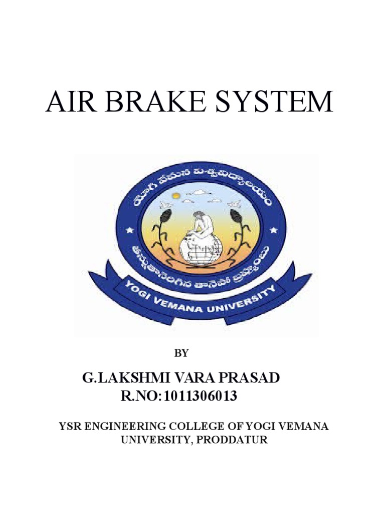 Air Brakes System PDF Brake Train