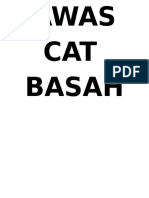 AWAS CAT BASAH - Stay Dry Around Wet Cats