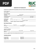 Application for Employment