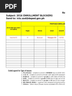 RF 08 Reporting Enrolment Blocker