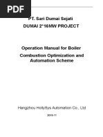 SDS-Operator Manual For Boiler Combustion Optimization and Automation - English