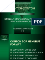 Contoh-Contoh: Standar Operasional Prosedur Berdasarkan Format