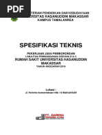 Download Spesifikasi Teknis UNHAS 2016pdf by samuel rante SN320503133 doc pdf