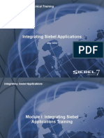 Integrating Siebel Applications: Siebel University Technical Training