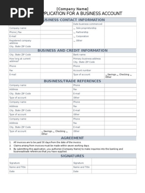 Credit Application