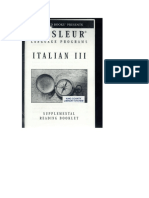 Italian III Booklet