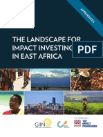 The Landscape For Impact Investing in East Africa