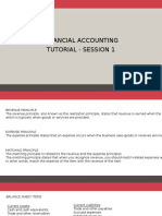 Financial Accounting Tutorial - Session 1: Revenue, Expense, and Matching Principles